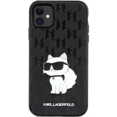 Original Pouch KARL LAGERFELD Saffiano Monogram Choupette KLHCN61SAKHPCK for Iphone 11| Xr Black цена и информация | Чехлы для телефонов | pigu.lt