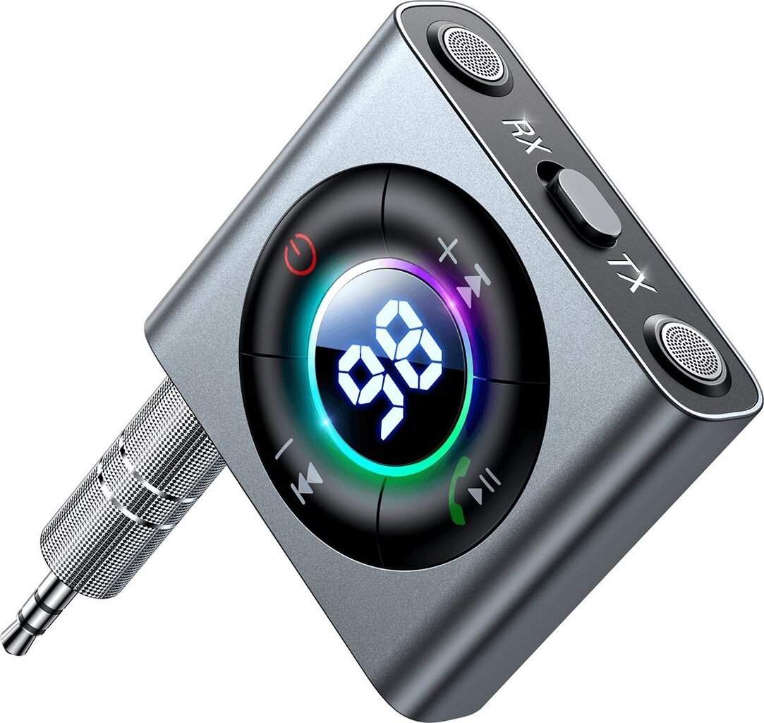 Joyroom FM Transmitter/Bluetooth 5.3 AUX Receiver JR-CB2 kaina ir informacija | Adapteriai, USB šakotuvai | pigu.lt