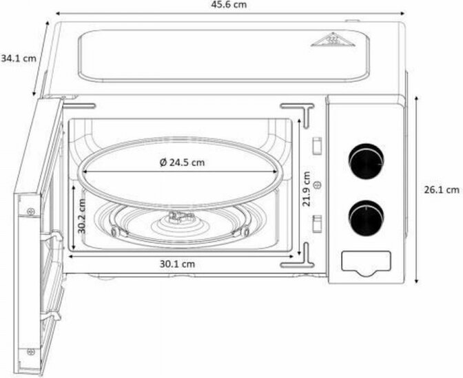 Oceanic MO20B11 kaina ir informacija | Mikrobangų krosnelės | pigu.lt