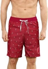 Kouric мужские плавательные шорты, быстросохнущие, красные, размер XL цена и информация | Шорты для плавания, обтягивающие | pigu.lt
