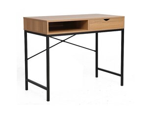 Письменный стол Signal B-027, коричневый/черный цена и информация | Компьютерные, письменные столы | pigu.lt