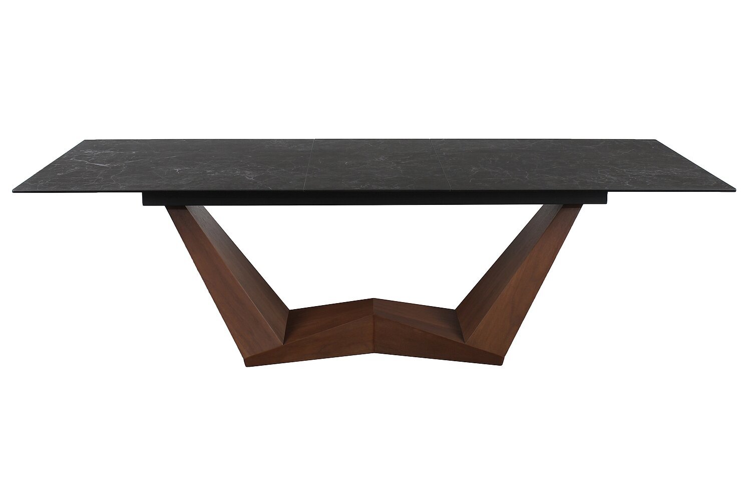 Valgomojo stalas Signal Bonucci Ceramic, juodas/rudas kaina ir informacija | Virtuvės ir valgomojo stalai, staliukai | pigu.lt