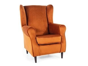 Svetainės fotelis Signal Baron Velvet, oranžinis kaina ir informacija | Svetainės foteliai | pigu.lt