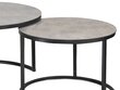 2-jų kavos staliukų komplektas Signal Atlanta A II, juodas/pilkas kaina ir informacija | Kavos staliukai | pigu.lt