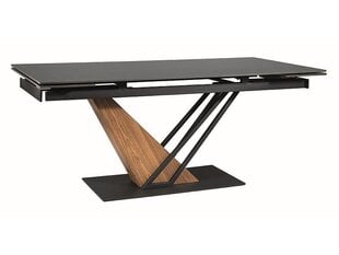 Valgomojo stalas Signal Genesis, rudas/juodas kaina ir informacija | Virtuvės ir valgomojo stalai, staliukai | pigu.lt