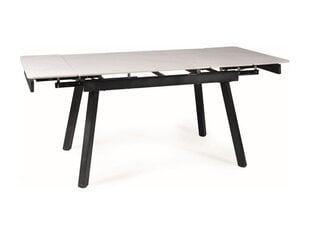 Обеденный стол Signal John, черный/белый цвет цена и информация | Кухонные и обеденные столы | pigu.lt