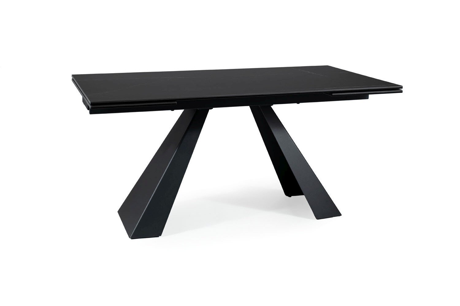 Valgomojo stalas Signal Salvadore Ceramic, juodas цена и информация | Virtuvės ir valgomojo stalai, staliukai | pigu.lt