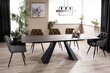 Valgomojo stalas Signal Salvadore Ceramic, rudas/juodas kaina ir informacija | Virtuvės ir valgomojo stalai, staliukai | pigu.lt