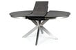 Valgomojo stalas Signal Porto Ceramic, juodas/pilkas kaina ir informacija | Virtuvės ir valgomojo stalai, staliukai | pigu.lt
