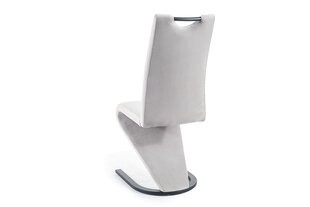 Набор из 2 обеденных стульев Signal H-090 Velvet, серый/черный цвет цена и информация | Стулья для кухни и столовой | pigu.lt