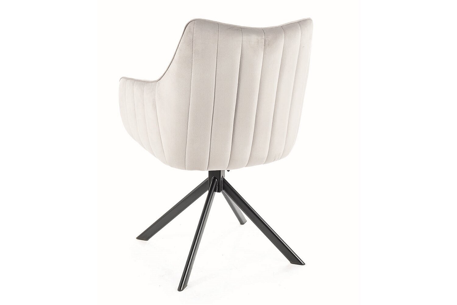 2-jų valgomojo kėdžių komplektas Signal Azalia Velvet, pilkas/juodas kaina ir informacija | Virtuvės ir valgomojo kėdės | pigu.lt