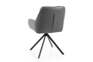 2-jų valgomojo kėdžių komplektas Signal Spello, pilkas/juodas kaina ir informacija | Virtuvės ir valgomojo kėdės | pigu.lt