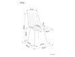 4-ių valgomojo kėdžių komplektas Signal Chic D Velvet, žalias/rudas kaina ir informacija | Virtuvės ir valgomojo kėdės | pigu.lt