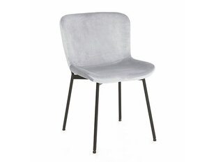 4-ių valgomojo kėdžių komplektas Signal Colby Velvet, pilkas/juodas kaina ir informacija | Virtuvės ir valgomojo kėdės | pigu.lt