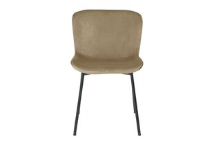 4-ių valgomojo kėdžių komplektas Signal Colby Velvet, smėlio spalvos/juodas kaina ir informacija | Virtuvės ir valgomojo kėdės | pigu.lt