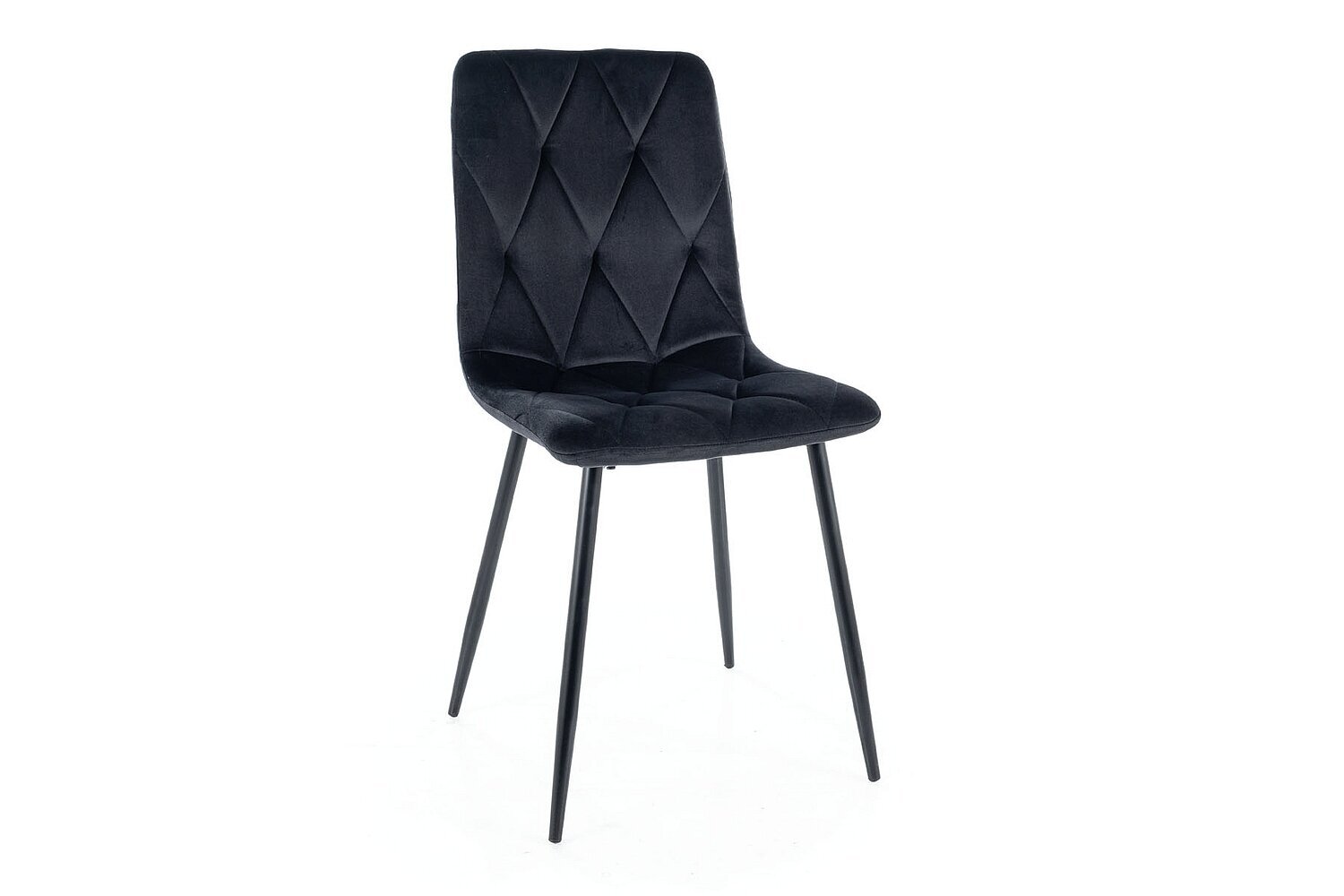 4-ių valgomojo kėdžių komplektas Signal Tom Velvet, juodas kaina ir informacija | Virtuvės ir valgomojo kėdės | pigu.lt