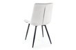 4-ių valgomojo kėdžių komplektas Signal Ralph Velvet, pilkas/juodas цена и информация | Virtuvės ir valgomojo kėdės | pigu.lt