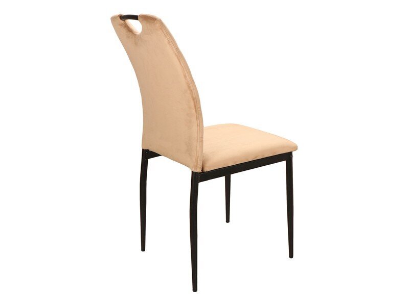 4-ių valgomojo kėdžių komplektas Signal Rip Velvet, žalias/juodas kaina ir informacija | Virtuvės ir valgomojo kėdės | pigu.lt