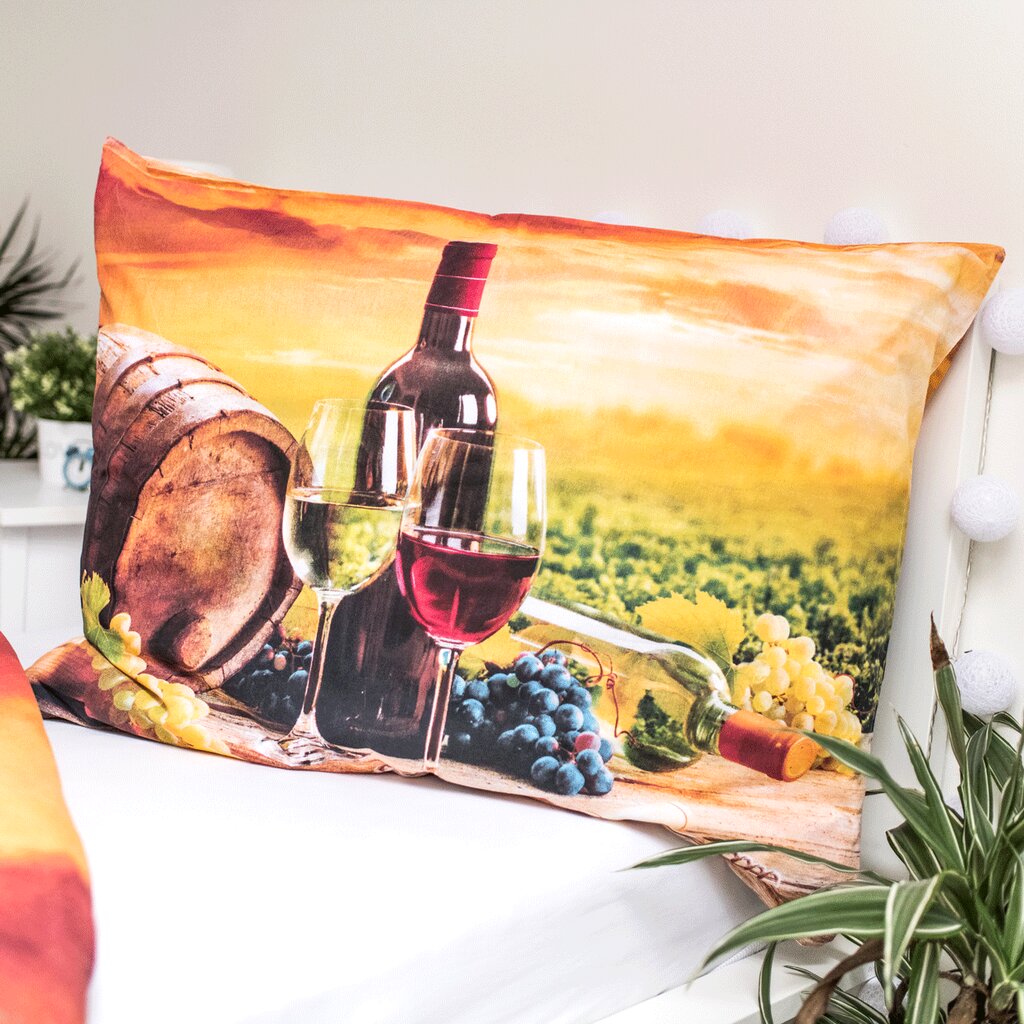 Patalynės komplektas Wine, 140x200 cm kaina ir informacija | Patalynės komplektai | pigu.lt