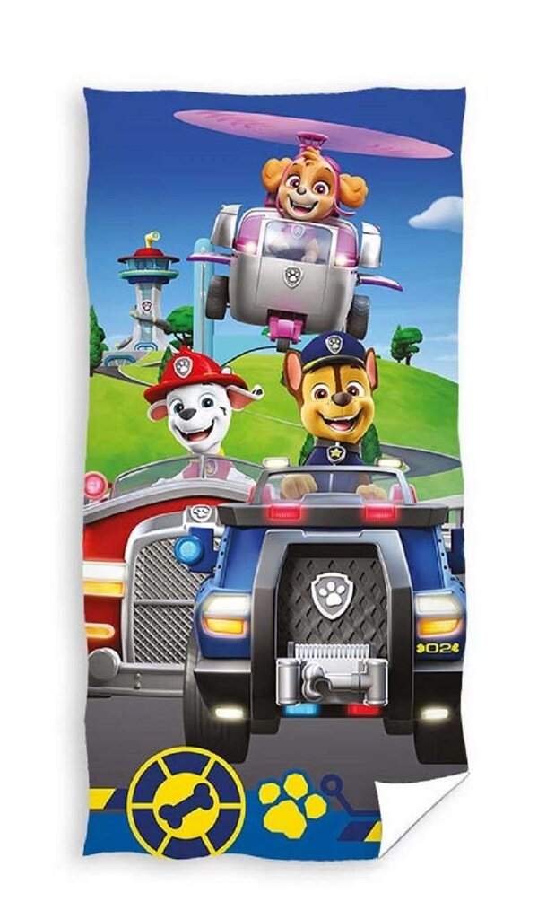 Rankšluostis Paw Patrol (Šunyčiai Patruliai), 70x140 cm kaina ir informacija | Maudynių priemonės | pigu.lt