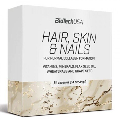 Maisto papildas BioTech Hair, Skin & Nails 54 vnt. kaina ir informacija | Vitaminai | pigu.lt