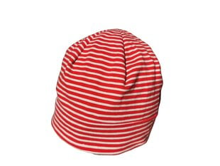 Kepurė vaikams Maximo, balta/raudona kaina ir informacija | Kepurės, pirštinės, šalikai mergaitėms | pigu.lt