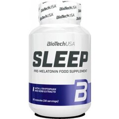 Maisto papildas miegui BioTech Sleep 60 vnt. цена и информация | Витамины, пищевые добавки, препараты для хорошего самочувствия | pigu.lt