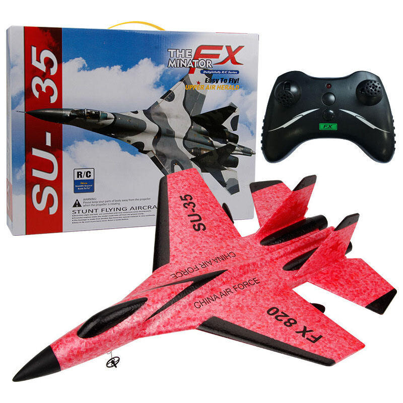Putplasčio lėktuvas su nuotolinio valdymo pulteliu Livman FX620, raudonas kaina ir informacija | Žaislai berniukams | pigu.lt