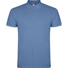 Футболка-поло для мужчин Star, голубая  цена и информация | Мужские футболки | pigu.lt