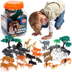 Figūrėlių rinkinys Large Wildlife Safari 40 dalių цена и информация | Игрушки для мальчиков | pigu.lt