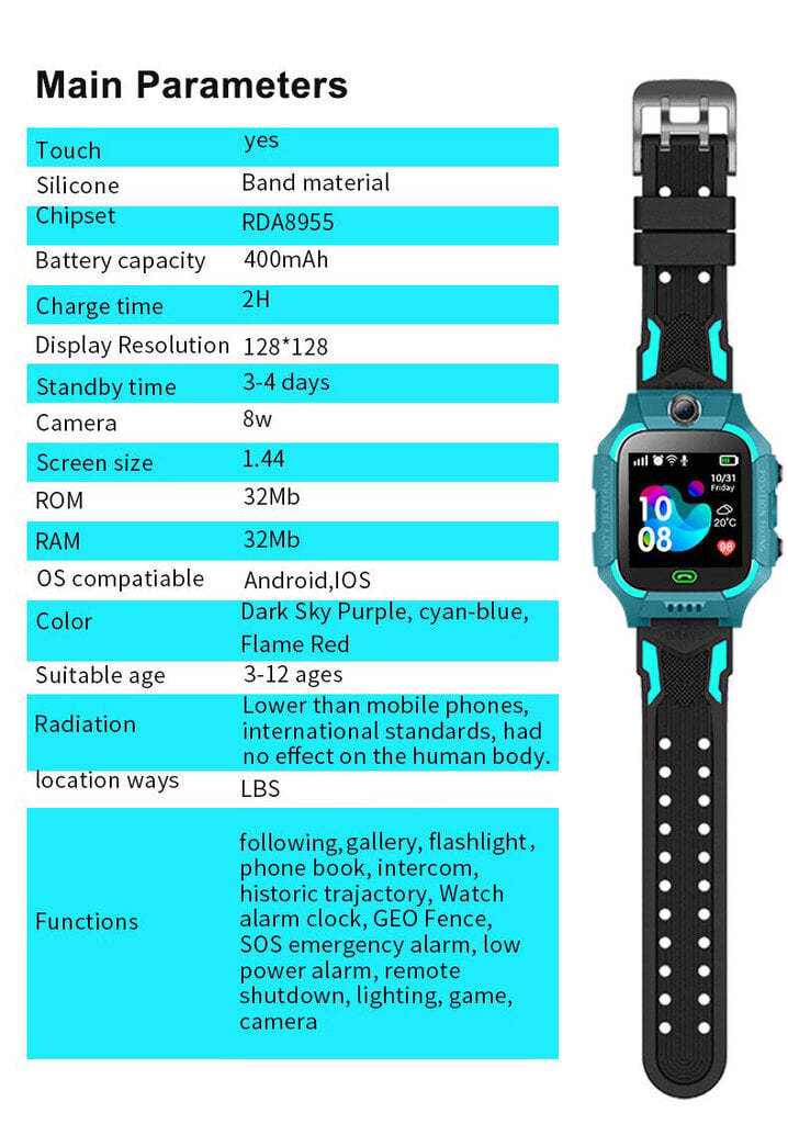 Happyjoe Quaro Red kaina ir informacija | Išmanieji laikrodžiai (smartwatch) | pigu.lt