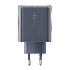 Зарядное устройство GaN Acefast A45 мощностью до 65 Вт с 3 портами: USB и 2 x USB C (фиолетовое) цена и информация | Зарядные устройства для телефонов | pigu.lt