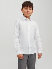 Детская рубашка JACK & JONES 12223343*01, белый 5715318037932 цена и информация | Рубашки для мальчиков | pigu.lt