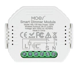 Apšvietimo modulis Moes MS-105, 1 vnt. цена и информация | Выключатели, розетки | pigu.lt
