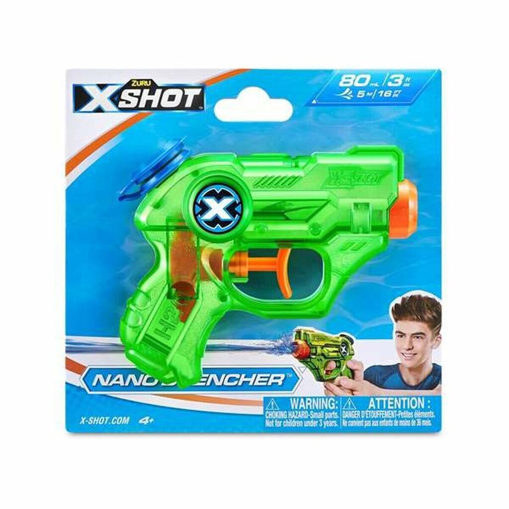 Vandens pistoletas X-Shot Warfare, 12cm цена и информация | Vandens, smėlio ir paplūdimio žaislai | pigu.lt