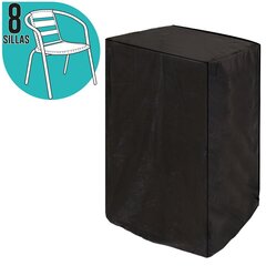 Lauko kėdžių uždangalas Bigbuy Garden, 66x66x170 cm, juodas цена и информация | Подушки, наволочки, чехлы | pigu.lt