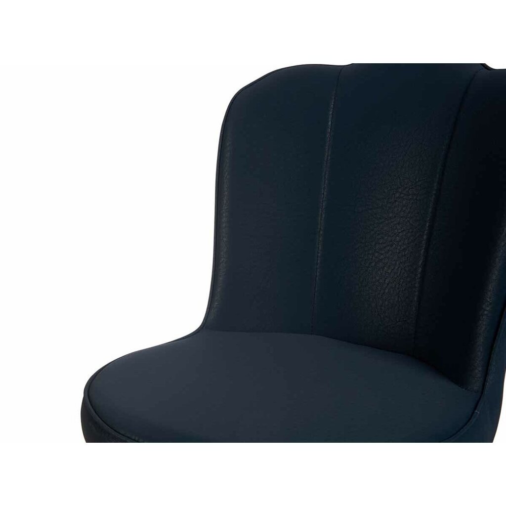 Fotelis Gift Decor Kriauklė, mėlynas/juodas kaina ir informacija | Svetainės foteliai | pigu.lt