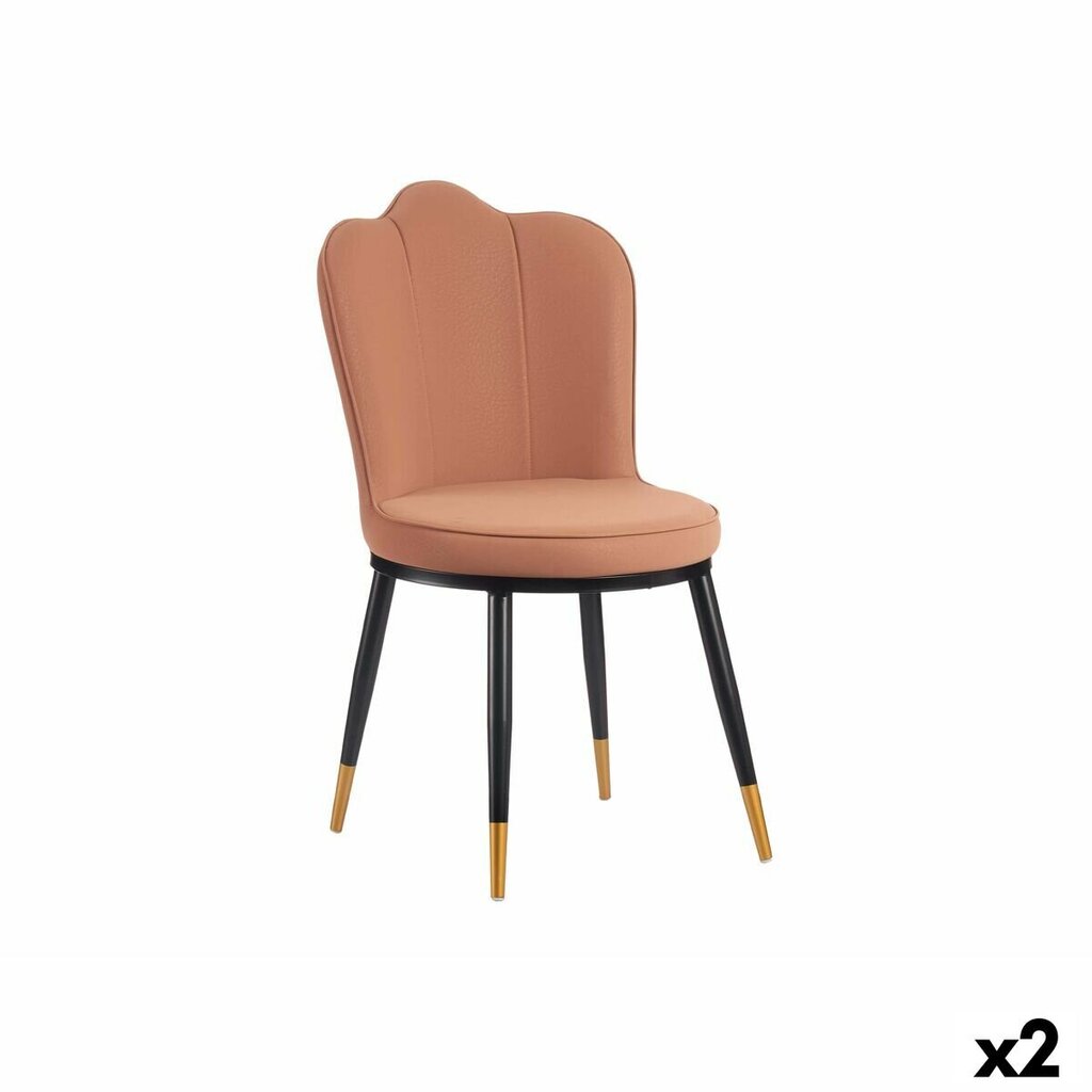 Fotelis Gift Decor Kriauklė, juodas/rožinis, 2 vnt kaina ir informacija | Svetainės foteliai | pigu.lt