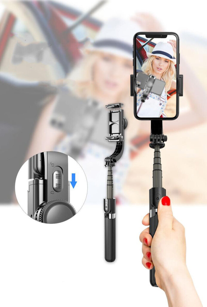 Gimbal Selfie Stick kaina ir informacija | Telefono laikikliai | pigu.lt