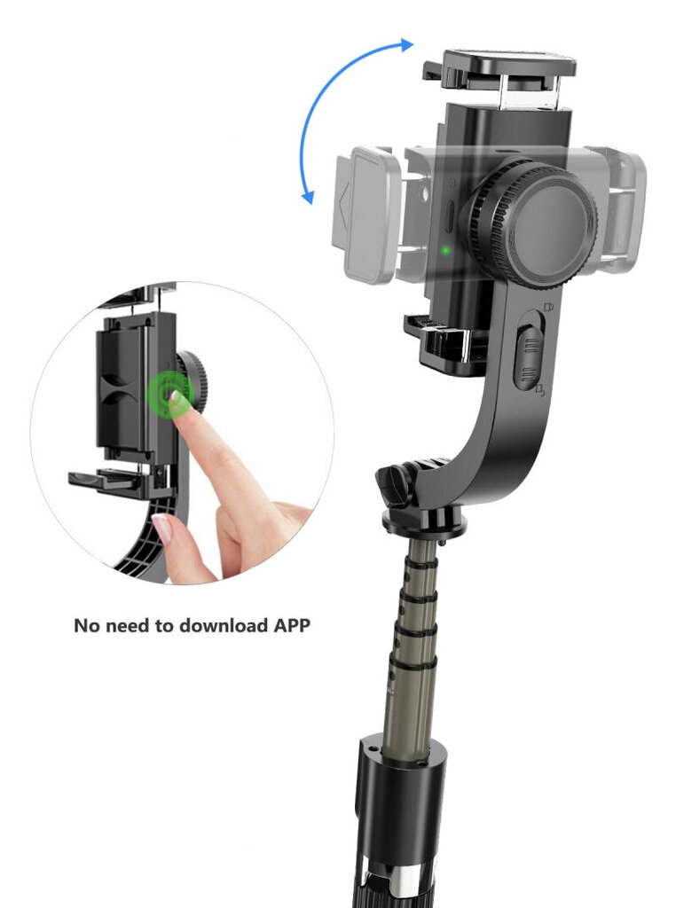 Gimbal Selfie Stick kaina ir informacija | Telefono laikikliai | pigu.lt