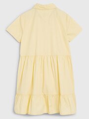 Платье TOMMY HILFIGER Essential Tiered Short Sleeve Shirt Lemon Zest 540125237, желтое цена и информация | Платья для девочек | pigu.lt