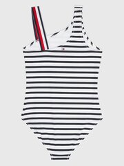 Детский купальник TOMMY HILFIGER Signature Tape Breton Stripe One-Piec Navy 540125272, синий / белый цена и информация | Купальники для девочек | pigu.lt