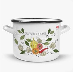 Ambition Indukcinis Emaliuotas puodas daržovėms Quince, 22 cm, 5,5 l kaina ir informacija | Puodai, greitpuodžiai | pigu.lt