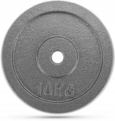 Ketaus diskinis svoris Gymtek G-66550, 10 kg, pilkas kaina ir informacija | Svoriai, svarmenys, štangos | pigu.lt