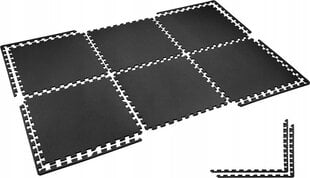 Apsauginis grindų kilimėlis Gymtek G-66095, 181,5x121x1cm, juodas цена и информация | Аксессуары для тренажеров | pigu.lt