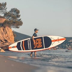 Надувное весло FunWater, 335x84x15 см, оранжевое цена и информация | SUP доски, водные лыжи, водные аттракционы | pigu.lt