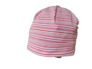 Kepurė vaikams Maximo, balta/rožinė цена и информация | Шапки, перчатки, шарфы для девочек | pigu.lt