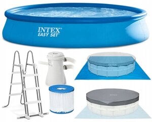 Baseinas Intex Easy Set 28158NP, 457x84cm, su filtravimo pompa цена и информация | Бассейны | pigu.lt