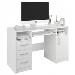 Rašomasis stalas Mobene Modern 120x50x73 cm, baltas kaina ir informacija | Kompiuteriniai, rašomieji stalai | pigu.lt