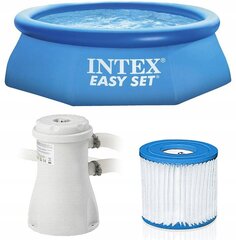 Apvalus baseinas Intex Easy Set 28122NP, 305 x 305 cm, su filtru цена и информация | Бассейны | pigu.lt